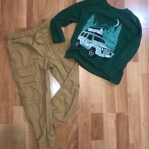 Oshkosh khaki/tan joggers